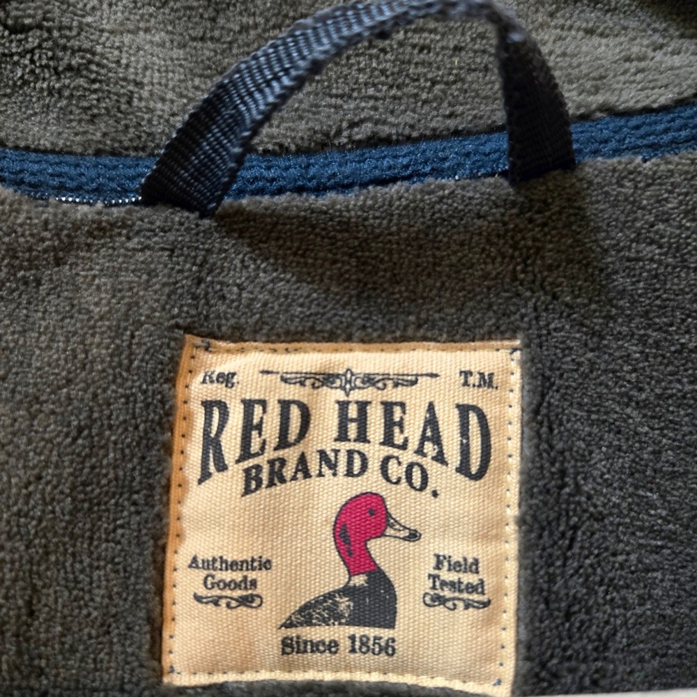 RedHead Softshell Jacket Mens  Blue Fleece Lined Full Zip Outdoor Coat - Picture 3 of 11